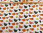 Preview: Schildkröten orange Patchworkstoff Benartex mit Maß